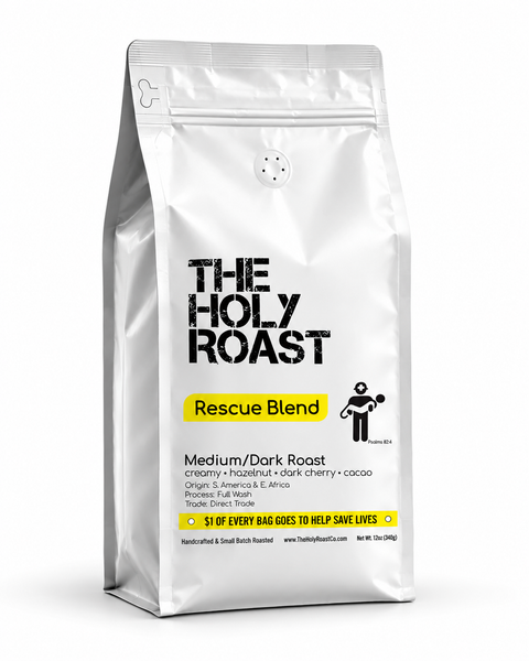 Rescue Blend - Organic S. American & E. African Medium/Dark Roast  ⭐⭐⭐⭐⭐