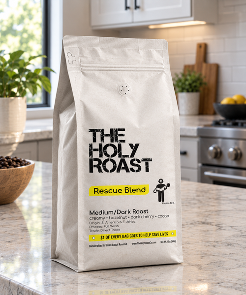 Rescue Blend - Organic S. American & E. African Medium/Dark Roast  ⭐⭐⭐⭐⭐