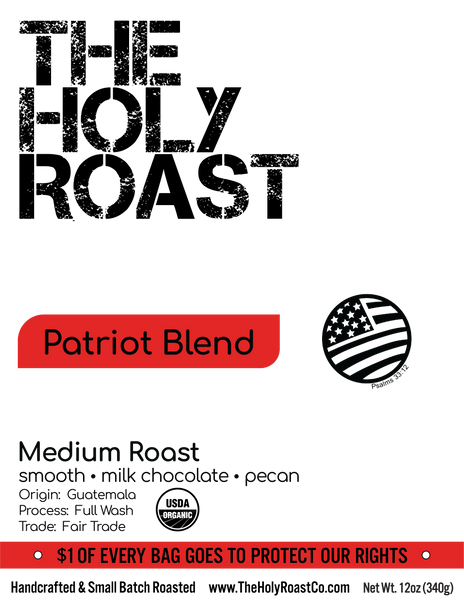 Patriot Blend - Organic Medium Roast  ⭐⭐⭐⭐⭐
